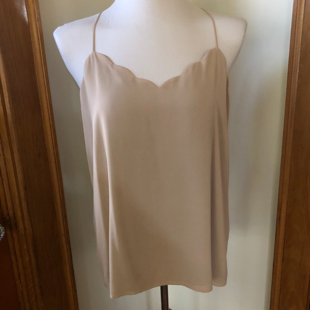 “Express Barcelona” Reversible Scallop V-Neck Camisole, New w/o Tags